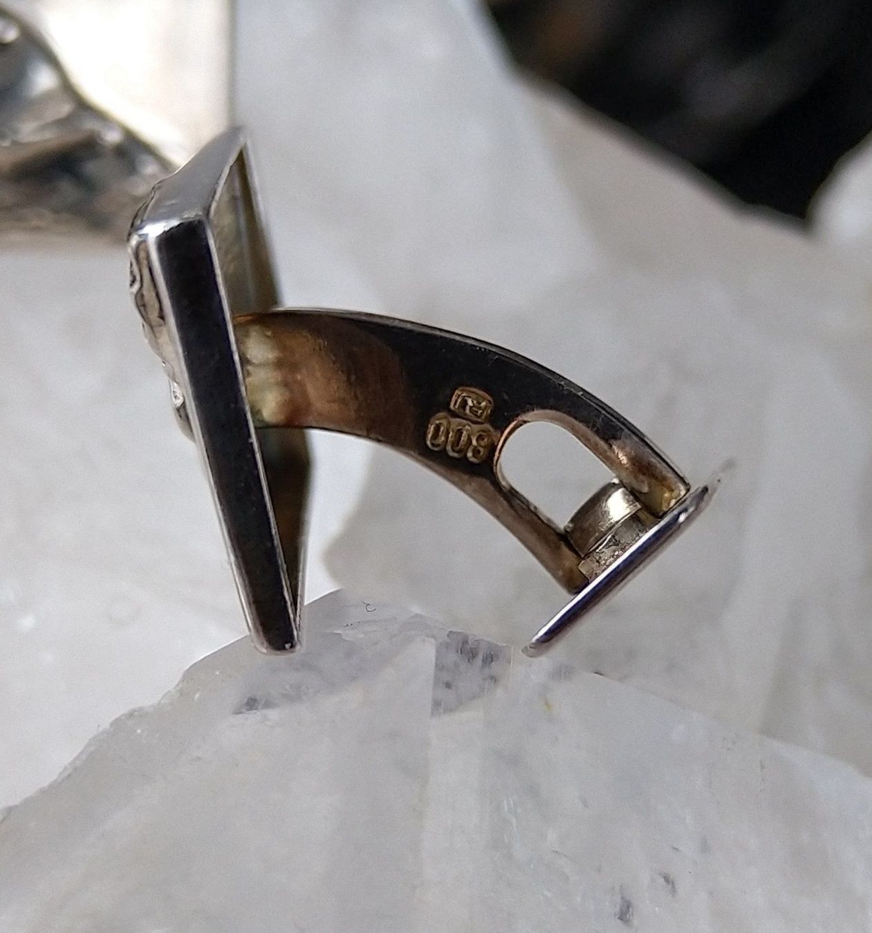 Gemelli: MODERNE MANSCHETTENKNÖPFE IN 800 SILBER – Usato da Romanshorn venduto da BoutiqueA 2
