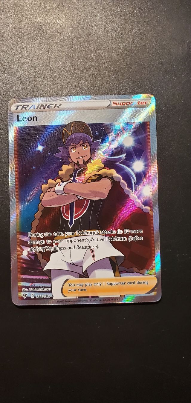 Pokémon Sammelbilder & Trading cards: Leon trainer full art ENG pokemon card vivid voltage  – Gebraucht aus Solduno von