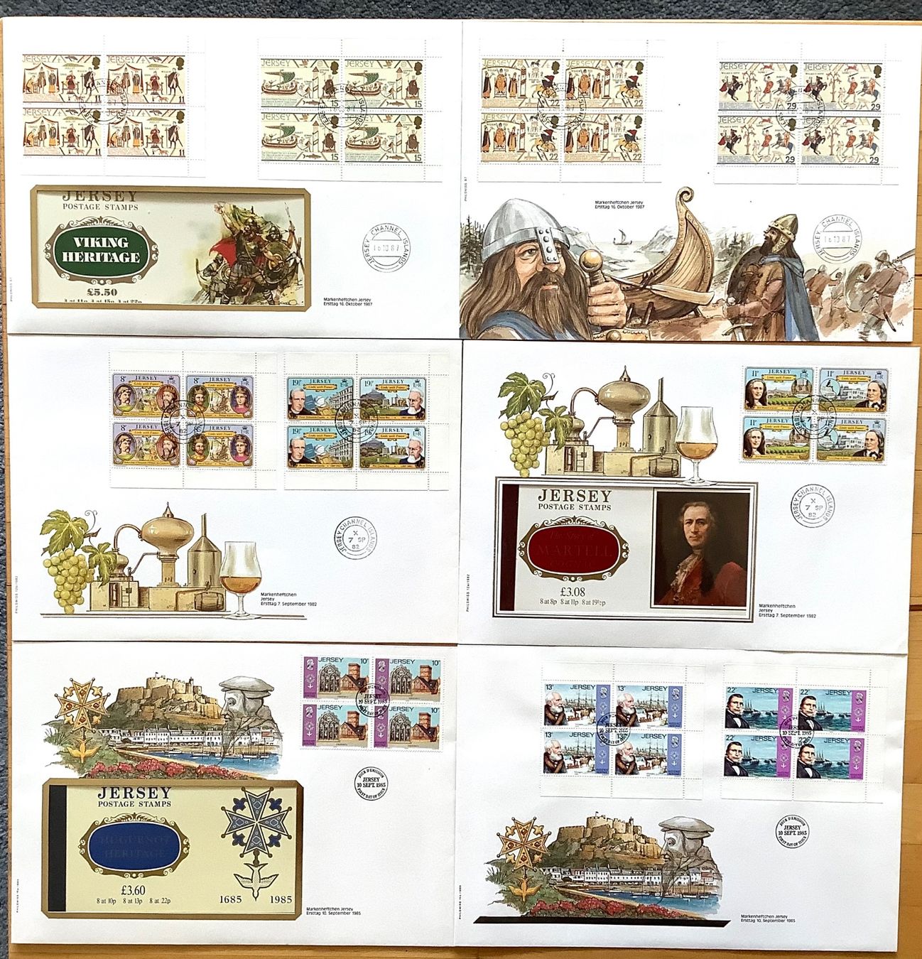 Tutti i francobolli: 1982 - 1987 FDC Jersey - Grossbritannien aus Markenheftchen – Nuovo (secondo la descrizione) da Liestal venduto da Pep3