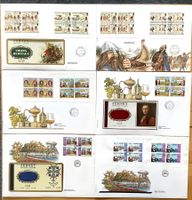 1982 - 1987 FDC Jersey - Grossbritannien aus Markenheftchen