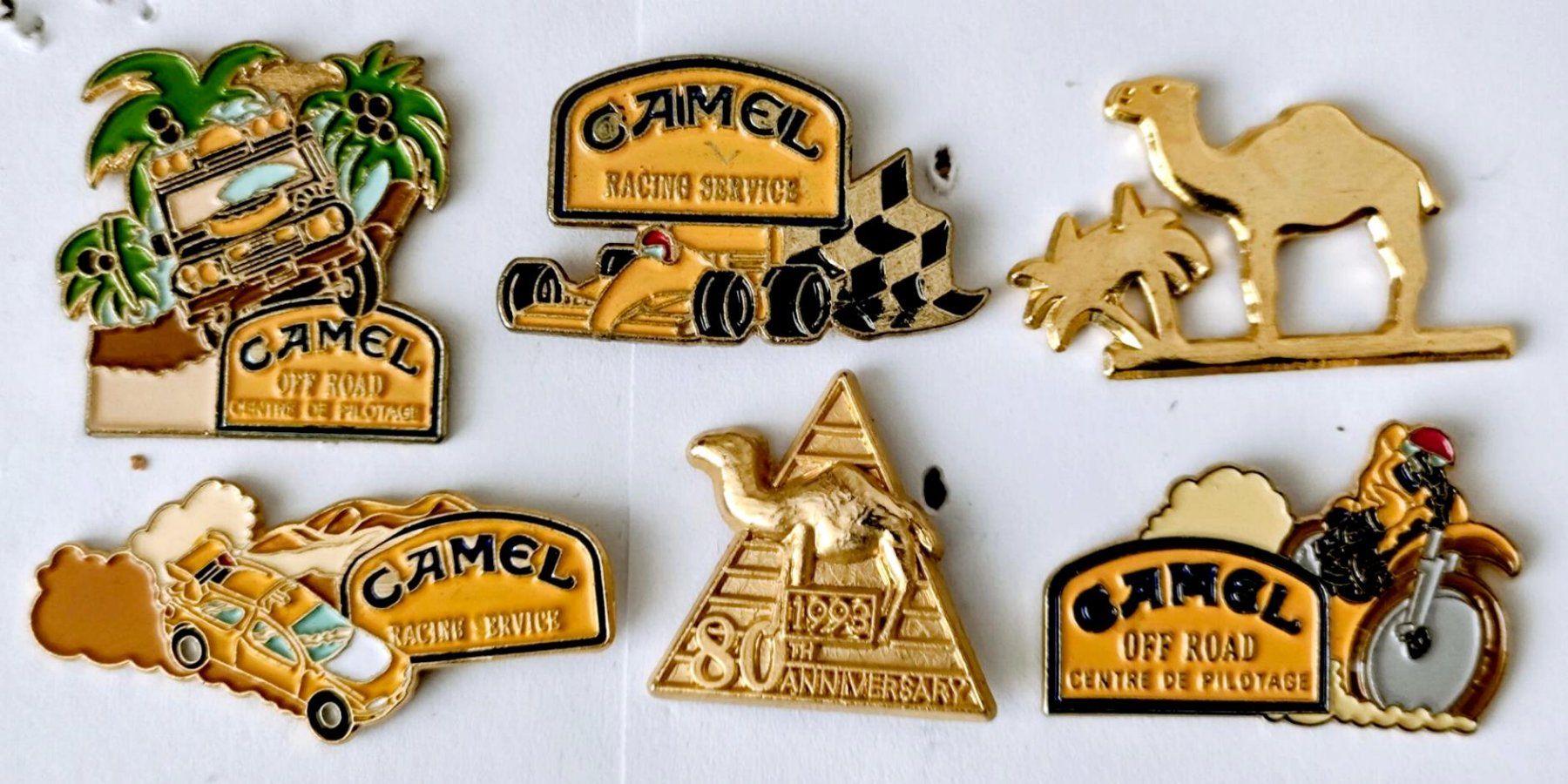 Camel Placchette & Badge: 6  Camel Pins – Usato da Pfäffikon ZH venduto da Colacity