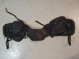 Satteltaschen Leder vorne