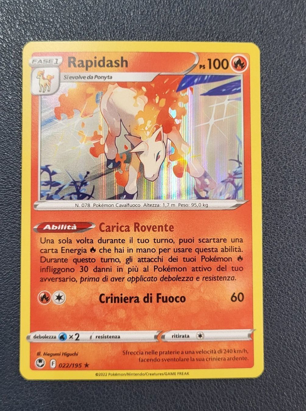 Pokémon Sammelbilder & Trading cards: Pokemon 022/195 Rapidash Holo IT – Gebraucht aus Lugano von pan_5zpg