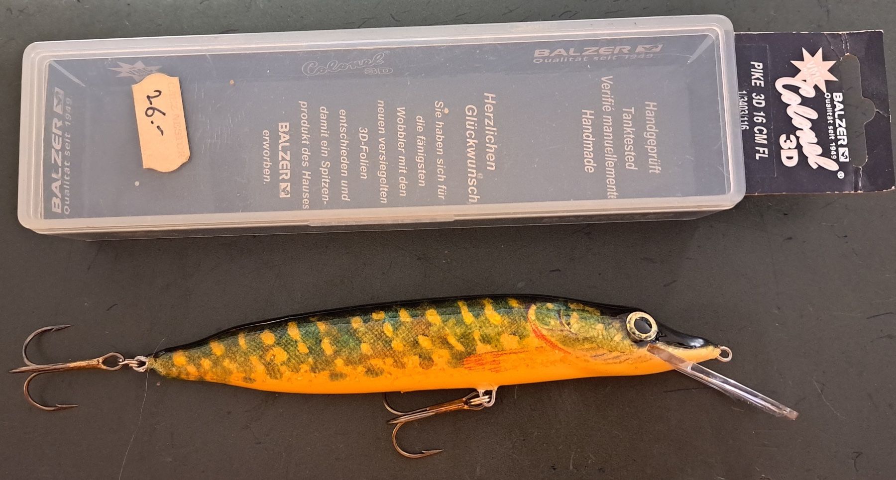 Balzer Esche: Balzer Colonel Pike 3D 16 cm Floating – Nuovo e nell'imballaggio originale da Fribourg venduto da versus702