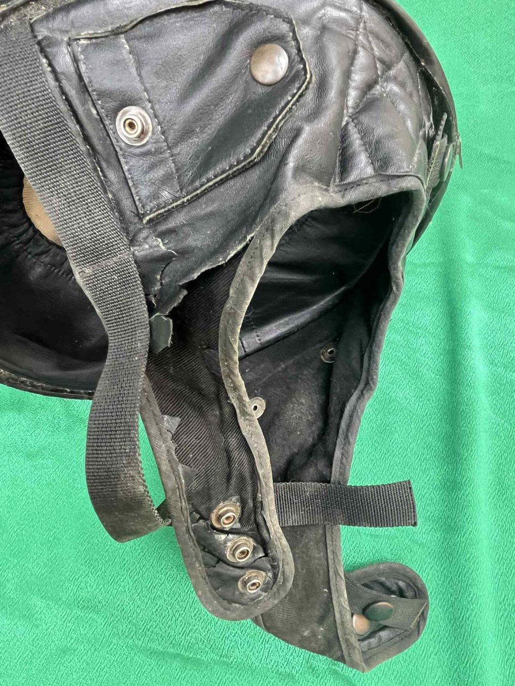 Abiti antichi: ancien casque moto Davida englais – Usato da Genthod venduto da Lenas9 6