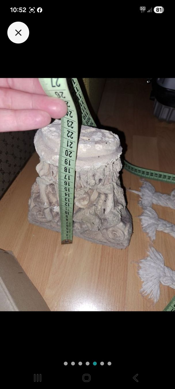 Steine & Dachziegeln: Antike Kapitell Säule, Sandstein, ca. 23 cm hoch – Gebraucht aus Kölliken von Upcycling-by-Mc-TAM 1