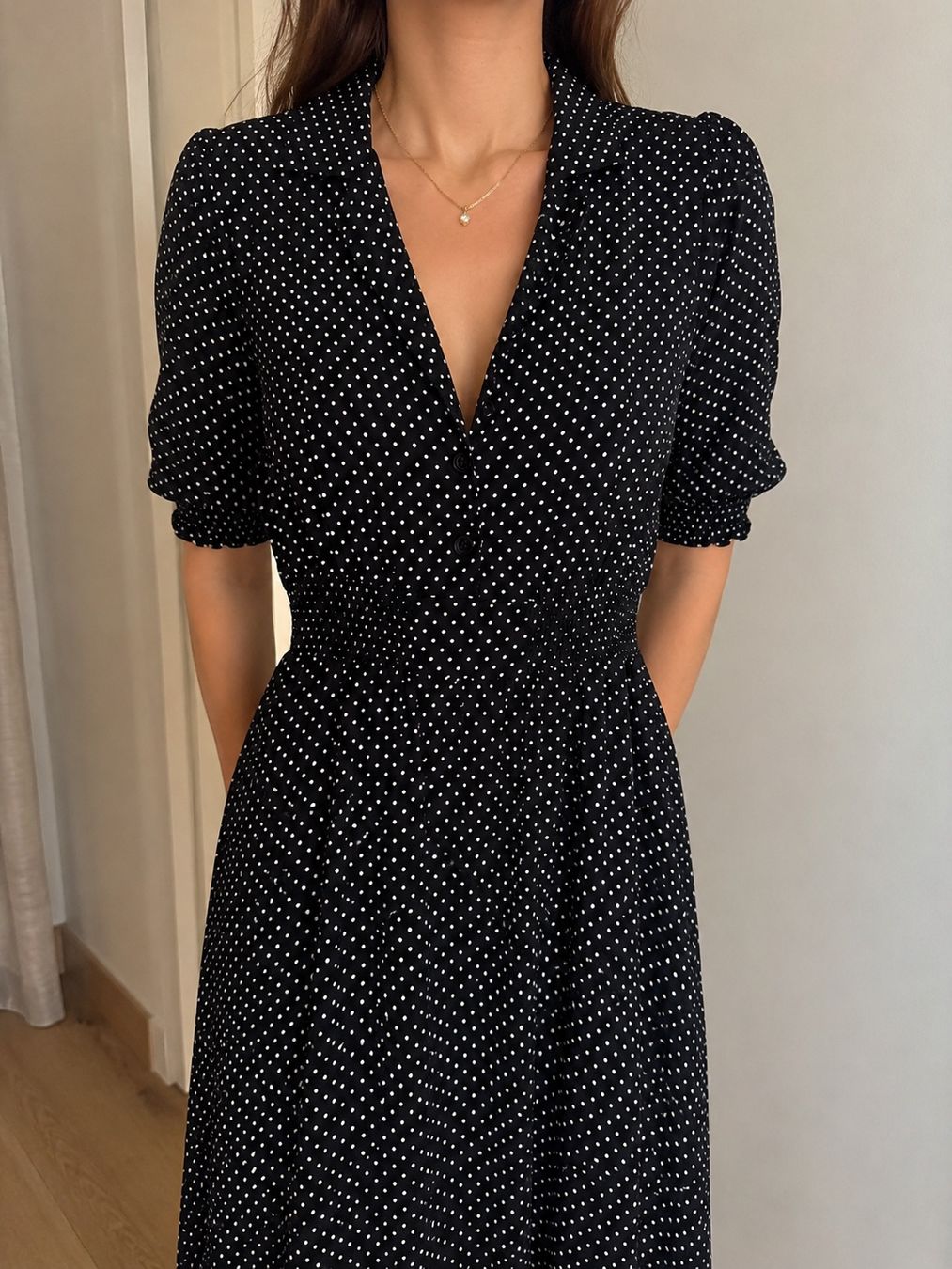 Kleider: Koton Dress black white dots size 42 – Neu (gemäss Beschreibung) aus Zürich von Mss_sen