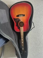 Vintage Akustikgitarre mit Koffer, ideal für Anfänger!