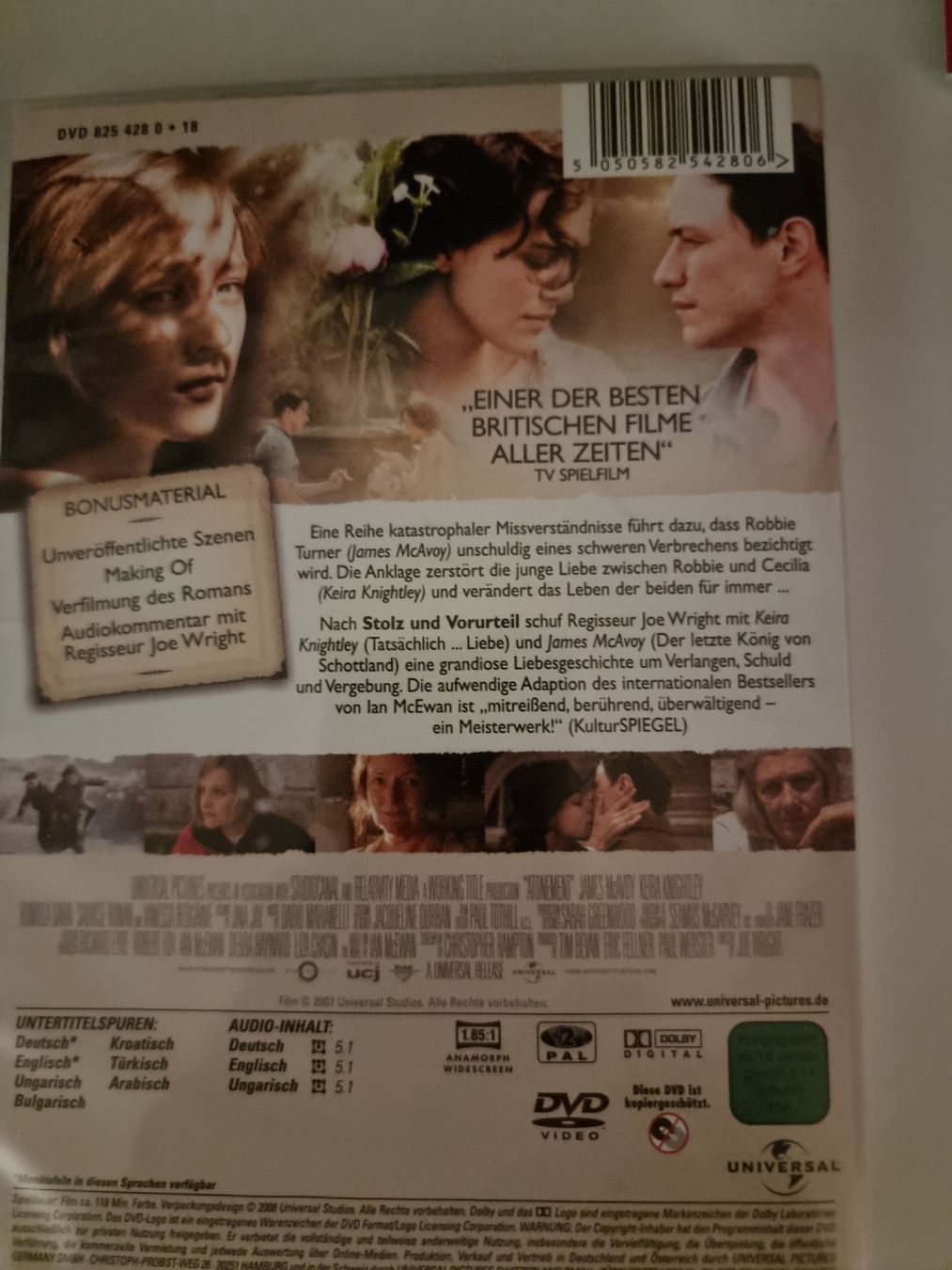 Tutti i DVDs: ABBITTE nach dem Buch von Ian McEwan  DVD – Usato da Zofingen venduto da Tinpan 2