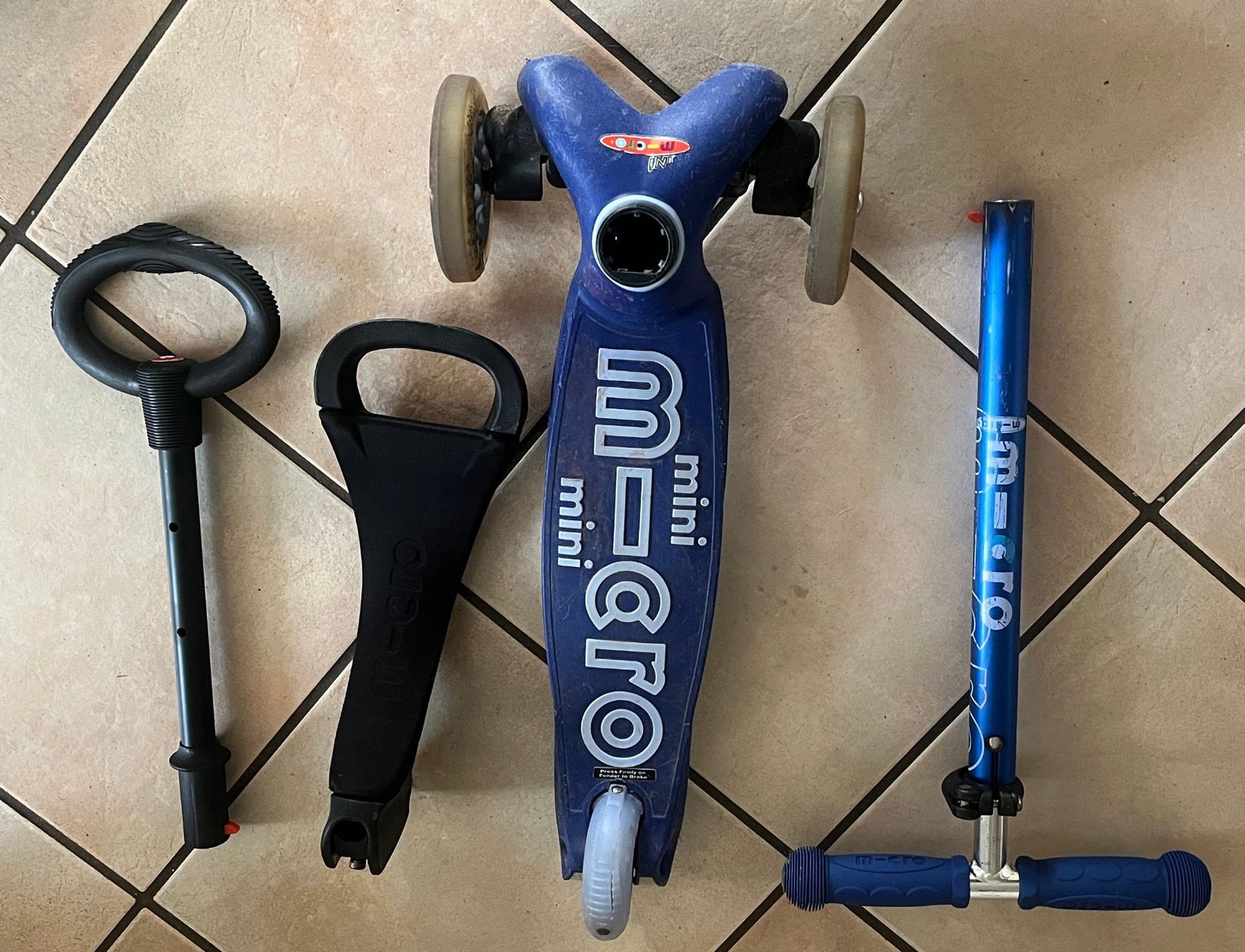Micro Kickboard: Kickboard - Micro 3in1 Deluxe - Blue – D'occasion à Le Noirmont par bouboun21 3