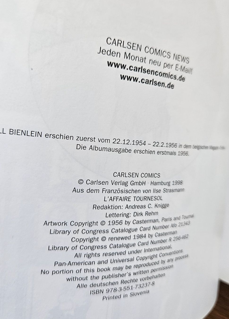Fumetti: Tim und Struppi: Der Fall Bienlein – Nuovo (secondo la descrizione) da Pfäffikon ZH venduto da sus_x8jh 1