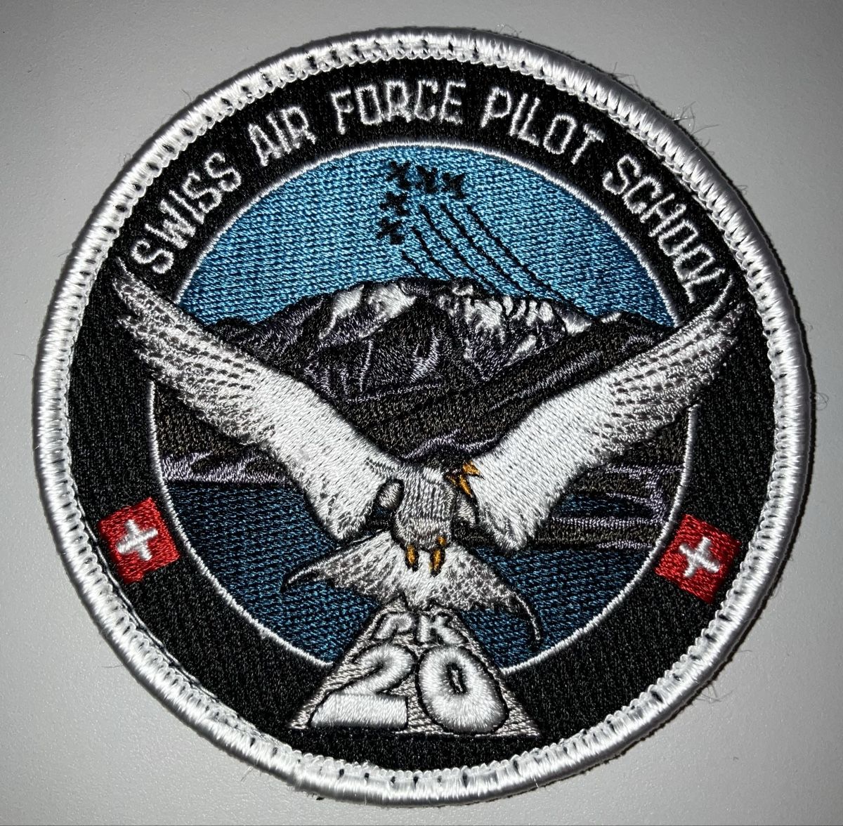 Schweizer Armee Placchette & Badge: Patch Schweizer Luftwaffe Pilotenklasse PK20 – Usato da Dübendorf venduto da SwissAirforceDUB