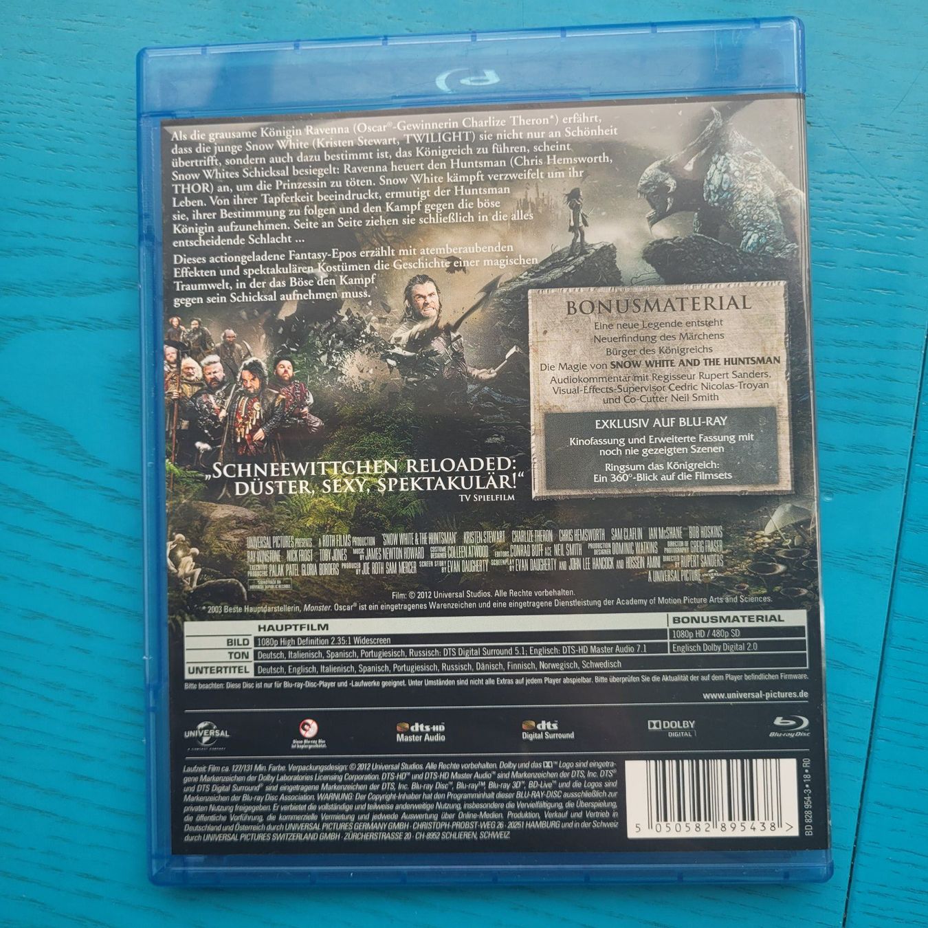 Tutti i DVDs: Snow White & the Huntsman - Extended Edition Blu-Ray – Usato da SCHÜBELBACH venduto da CoKaHa 1