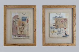 Paire de cadres décoratifs Roche Bobois | 45x35 cm
