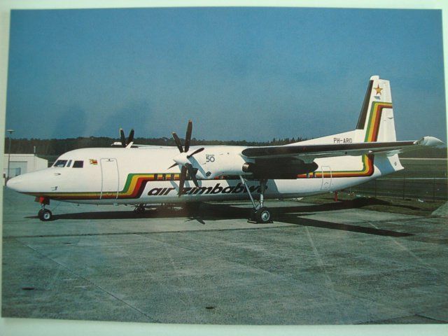 Cartes postales: Air Zimbabwe F-50 PH-ARD – Neuf avec emballage d'origine à Thun par Abigboss