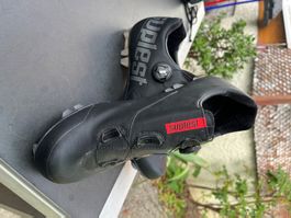 Suplest XC Fahrradschuhe schwarz mit Pedalen gebraucht