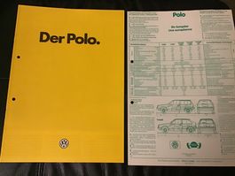 VW Polo Verkaufsprospekt Preisliste 20 Seiten Aug. 1984