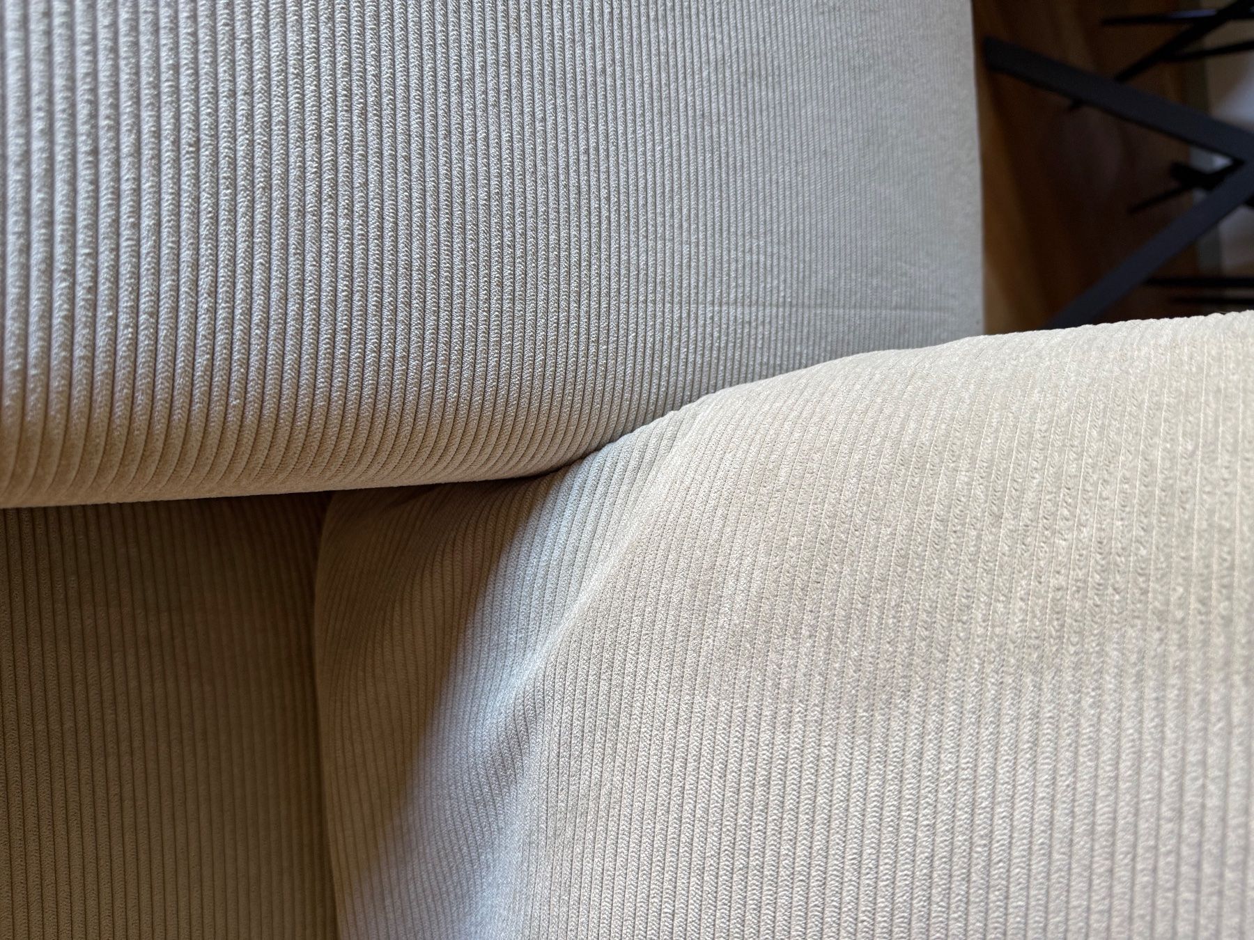 Divani: Ecksofa mit hellbeigem Cord – Usato da Sennhof (Winterthur) venduto da vanessa_n 2