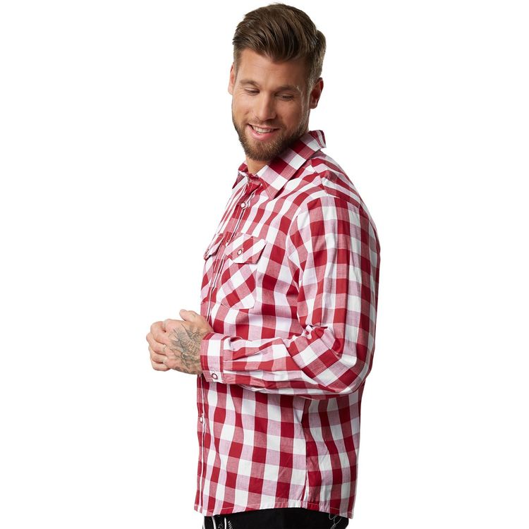 Costumi: Männer Trachtenhemd rot weiß Größe XL – Nuovo (secondo la descrizione) da Murten venduto da Roland.Kemmer.AG 2