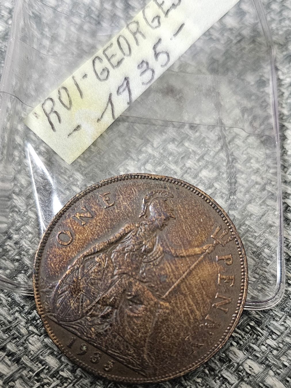 Tutti le monete: ONE PENNY 1935 Roi GEORGES V – Usato da Genève venduto da Fresko01 1