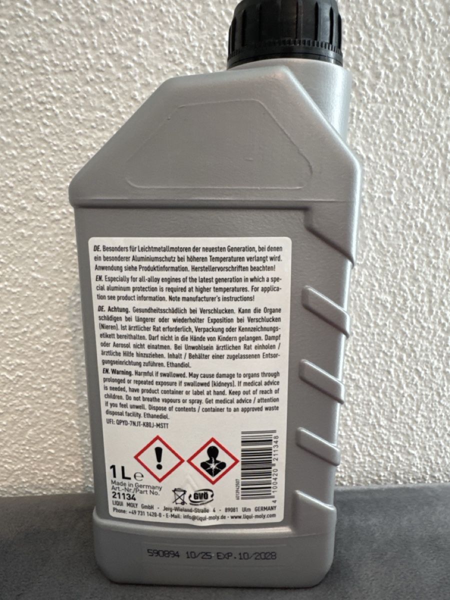 Liqui Moly Prodotti per la cura: Kühlerfrostschutz KFS 12++ / 1 Liter – Nuovo e nell'imballaggio originale da Oberglatt ZH venduto da Incredibles 1