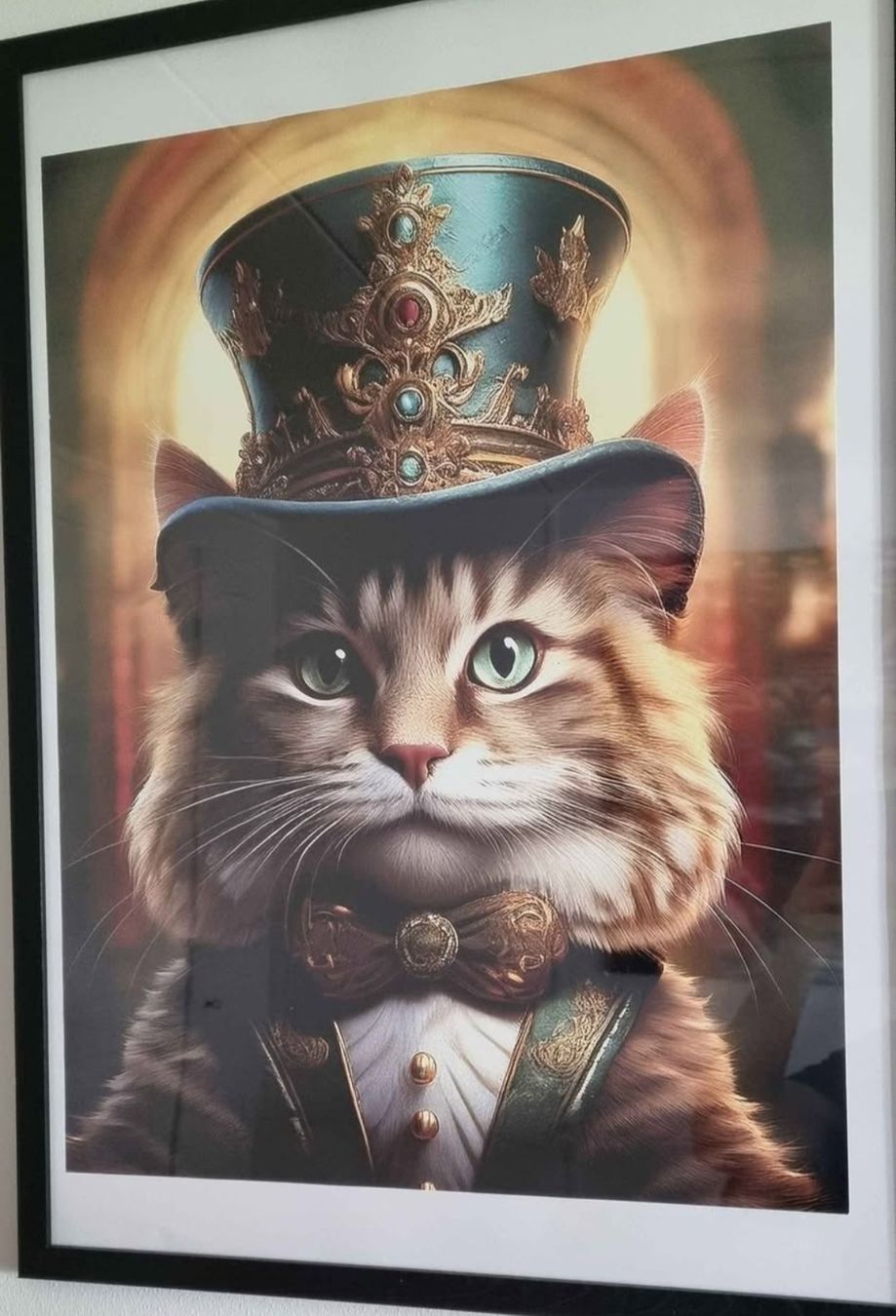 Foto & Immagini: Bild Katze mit Zylinder und Anzug neu  – Nuovo (secondo la descrizione) da Niederurnen venduto da Yaris_8091