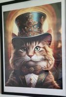 Bild Katze mit Zylinder und Anzug neu 