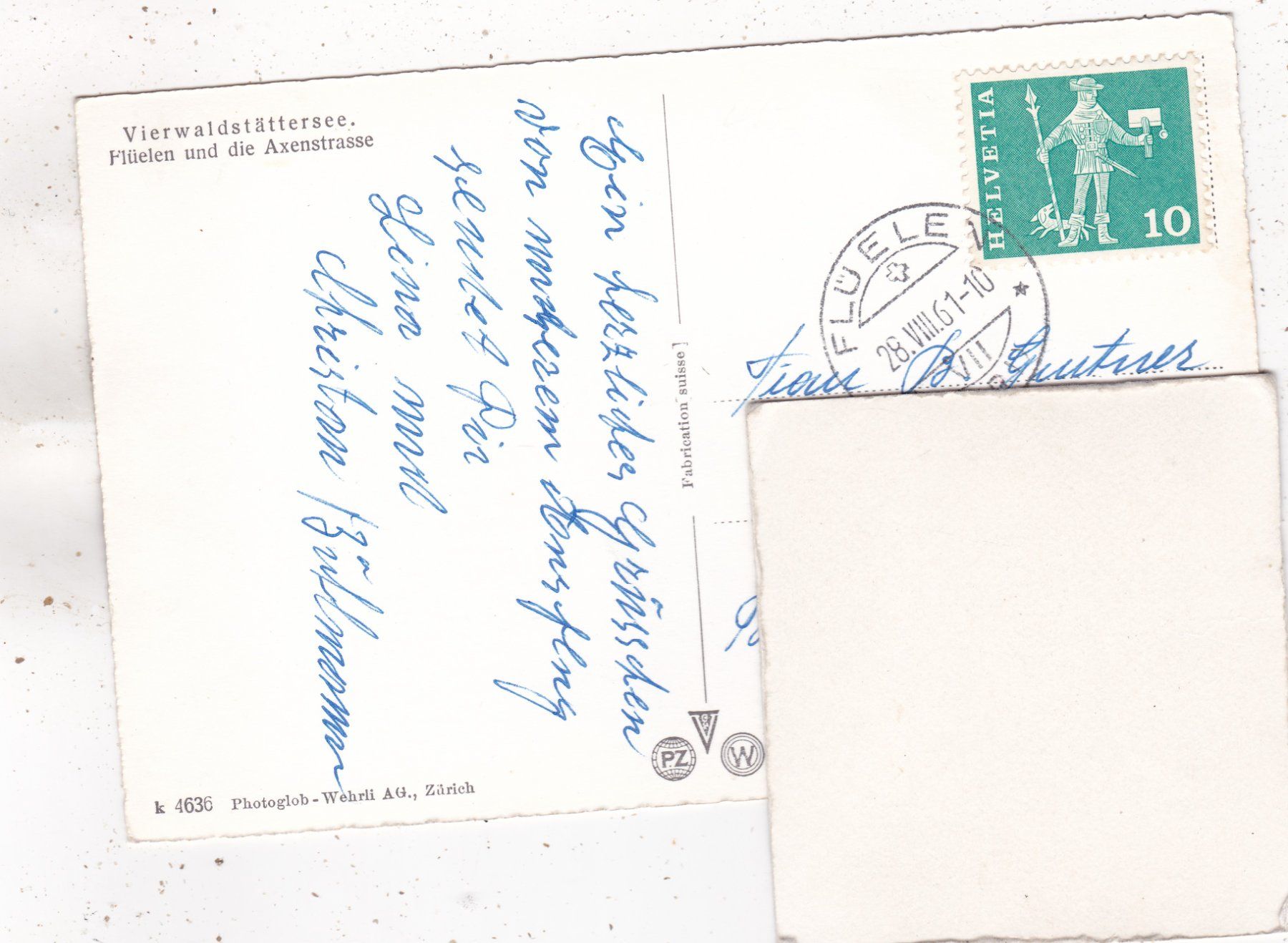 Ansichtskarten: Flüelen 1961 – Gebraucht aus Herisau von Lisegrat2008 1