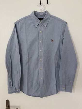 Polo Ralph Lauren Herren Hemd OXFORD Slim Fit hellblau Gr M