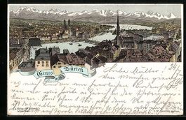 Litho Zürich, Teilansicht mit Gebirgspa