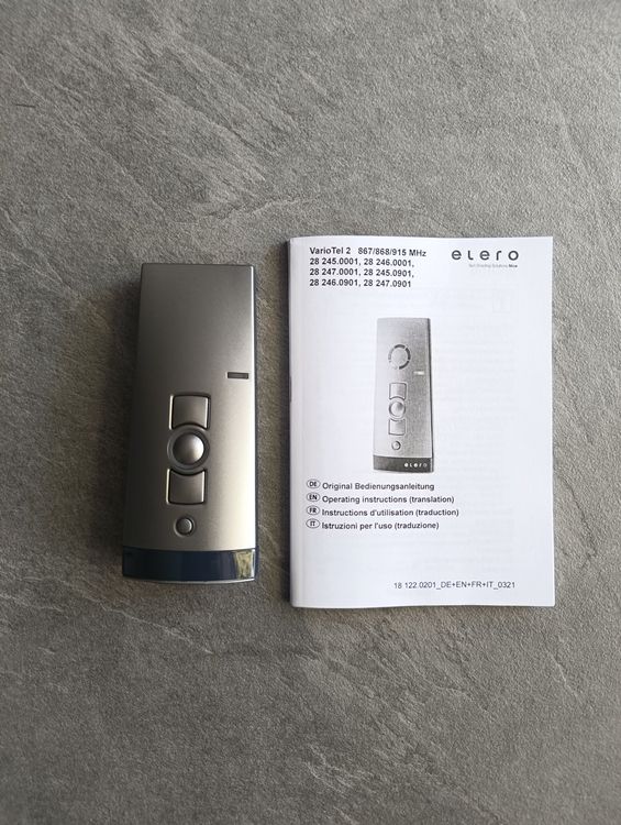 Elero Fernbedienung Funktioniert Nicht
