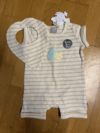 Sommer-Set Gr. 62 - mit Lätzli! Neu mit Etikett