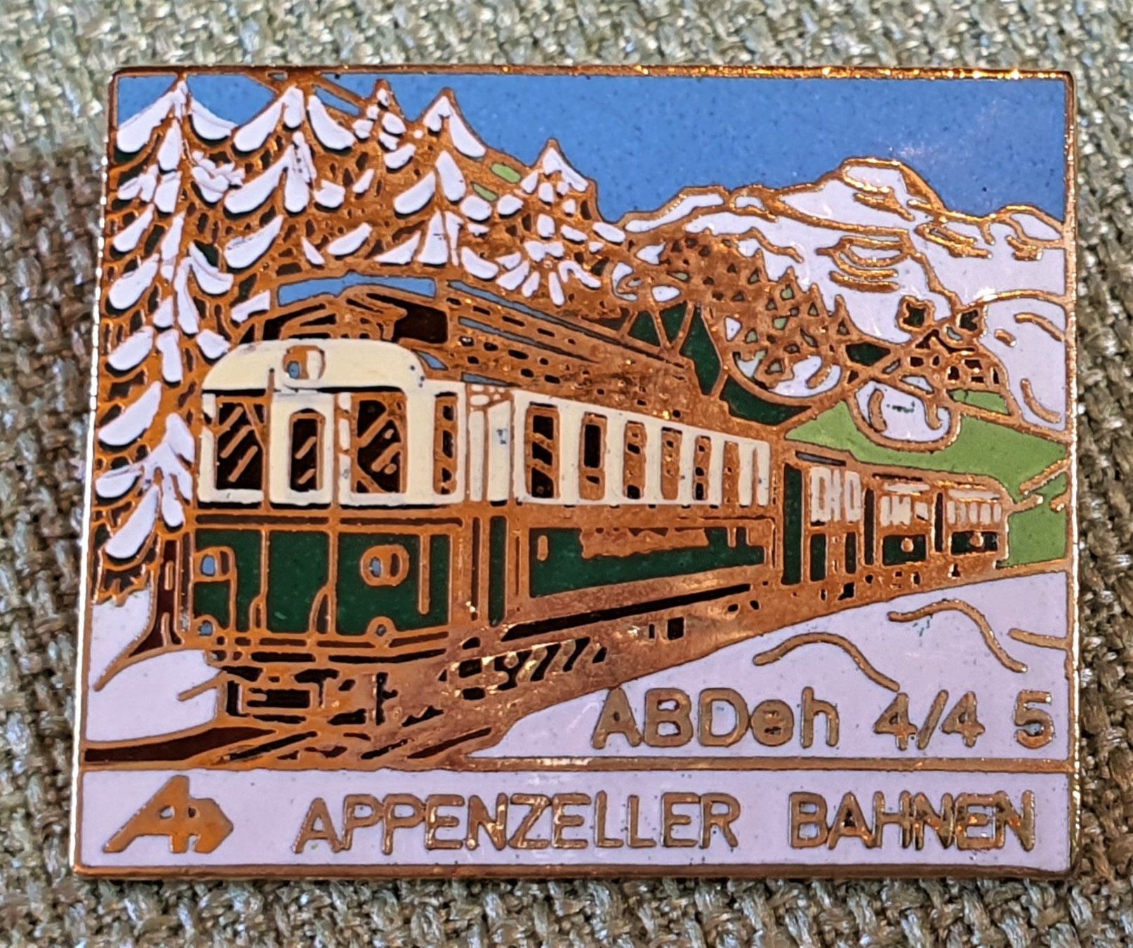 Placchette & Badge: B253  Pin Appenzeller Bahnen ABDeh 4/4 5 – Usato da Reinach BL venduto da Boston-Verkauf
