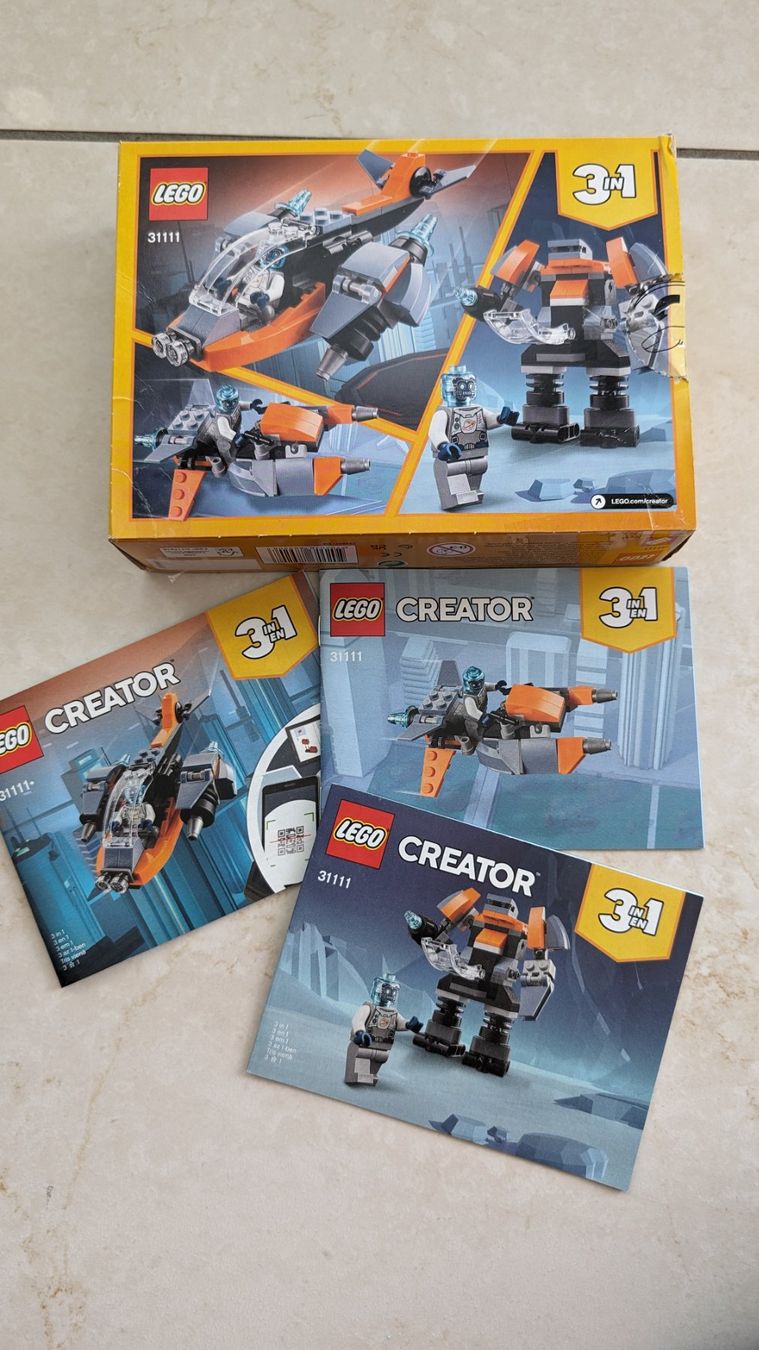 Lego Baukästen: Lego Creator no 3111 3 en 1 Cyber Drone – Gebraucht aus Villars-sur-Glâne von waltherf 1