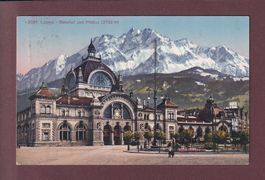 LUZERN - Bahnhof - Pilatus - 1923