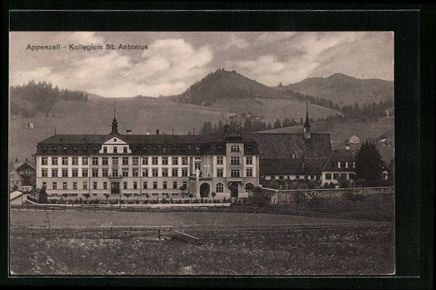 Ansichtskarten: Appenzell, Kollegium St. Antonius mit Ki – Gebraucht aus Berlin von bartko-reher
