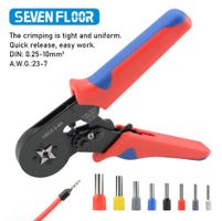 Pince à sertir pour embout de câble - 0.25mm² à 10.00mm²