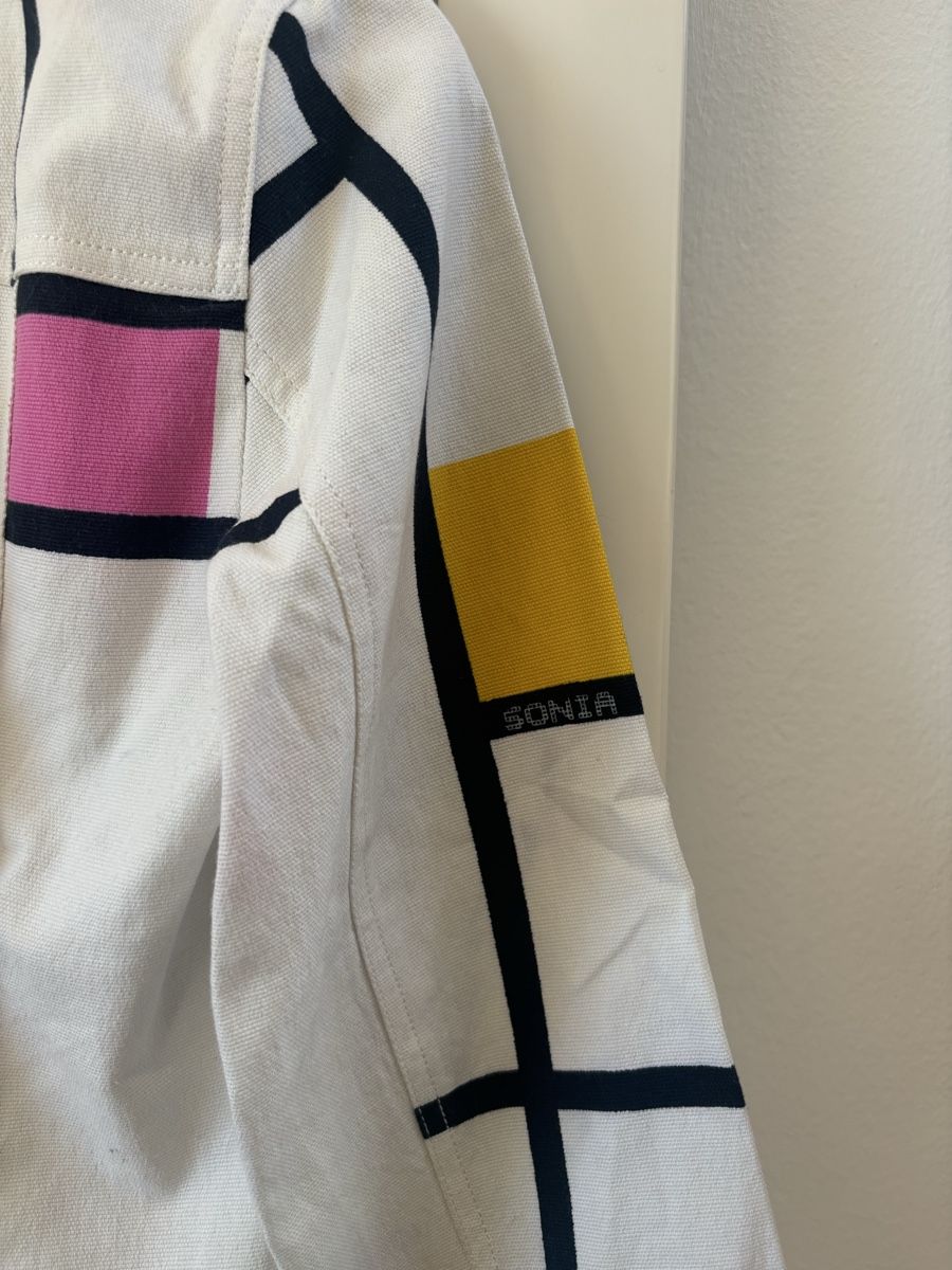 Sonia Rykiel Jacken: Sonia Rykiel White Jacket Geometric Design S/M – Neu (gemäss Beschreibung) aus Genève von Bella_909 5