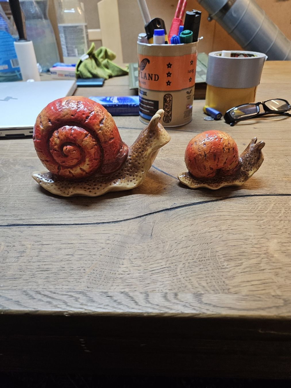 Tutte le decorazioni: 2 Keramik Schnecken ( S1) – Usato da Rorschach venduto da TimelessTrading 2
