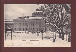 GENEVE - Le Théâtre en hiver - 1910