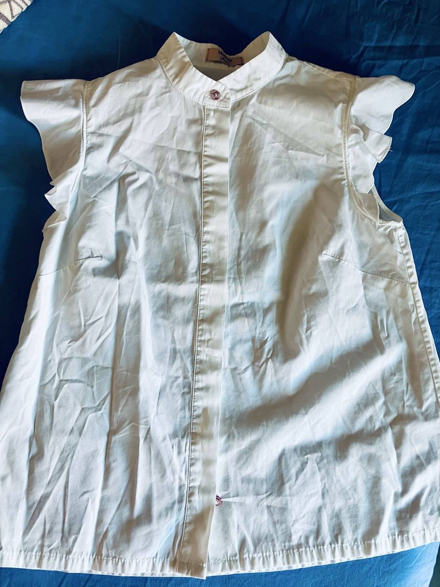 Max Mara Blusen: Camicetta bianca Max Mara, XS/S – Neu (gemäss Beschreibung) aus Lugano von jfo_7lsm 1