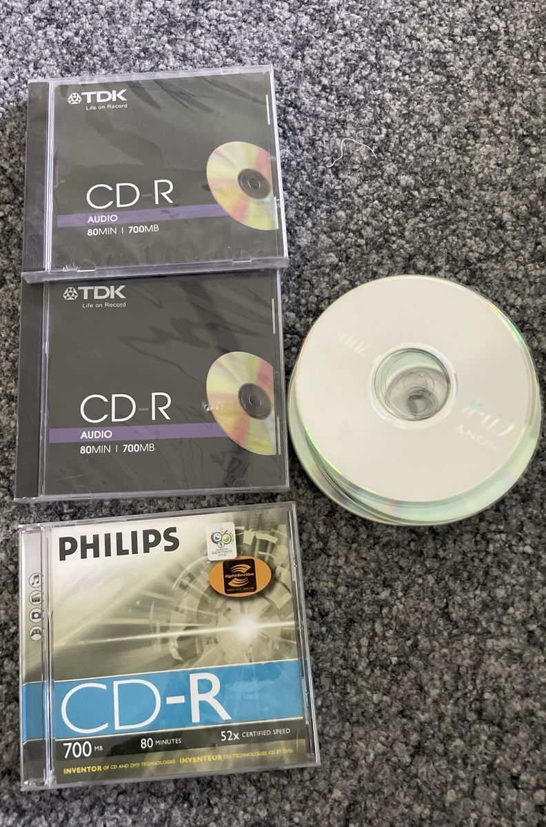 CD: Leere CD-Rohlinge TDK, Sony, Philips, ungebraucht! – Nuovo e nell'imballaggio originale da Au ZH venduto da Jaggy4