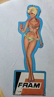 Original Pin up Werbeschild für Luftfilter