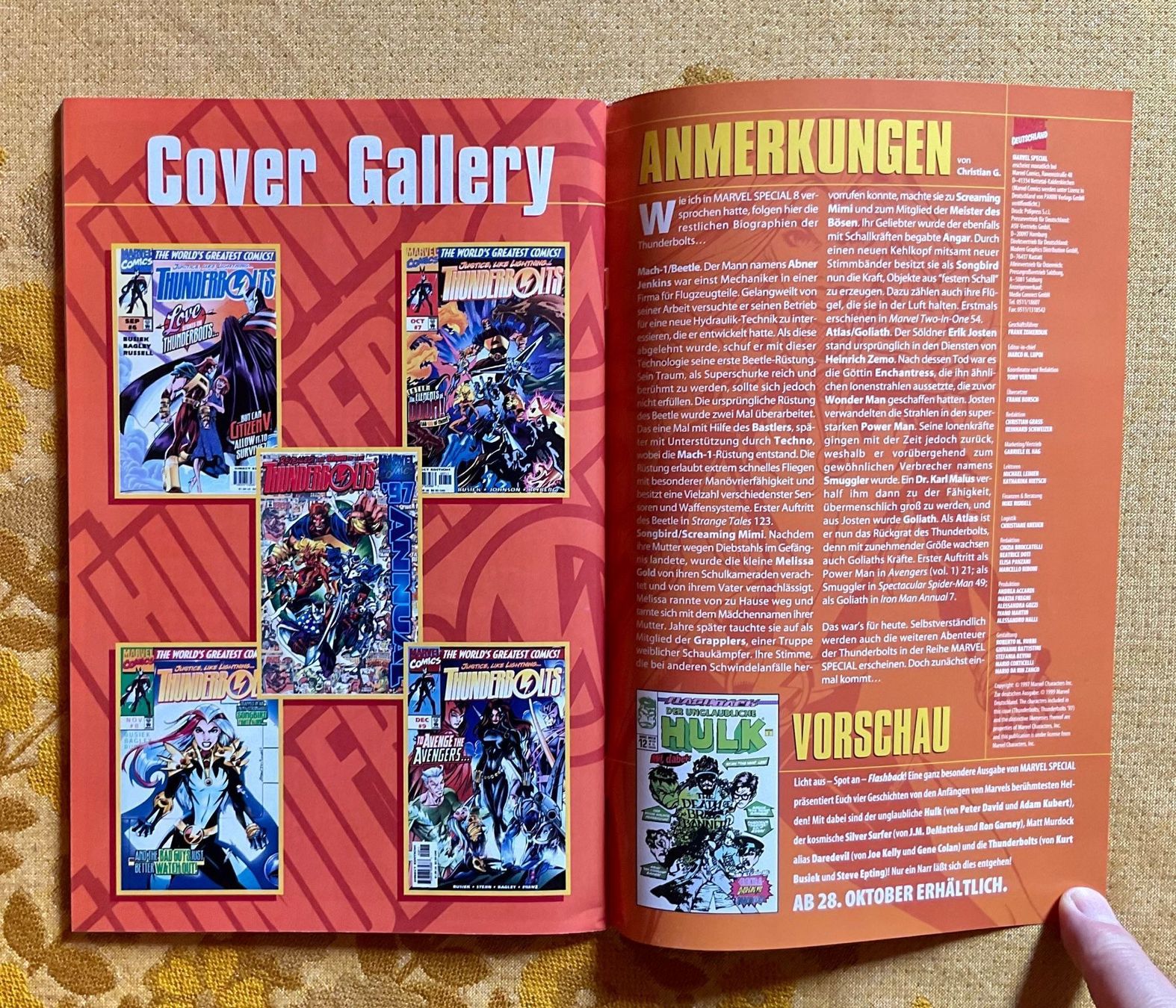 Fumetti: Marvel Special Heft Nr 11 von 1999 – Nuovo (secondo la descrizione) da Endingen venduto da nathan05 8