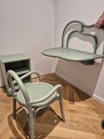 3er Set Kinderstuhl, Maltisch für Wand und kleiner Nachtisch