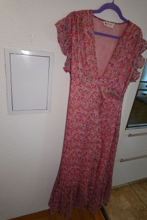 Wickelkleid Dold Blumen pink Lila Kattard Geneve 40