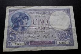 5 Francs FRANCE 1918