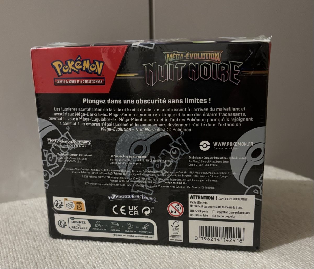 Pokémon Cartes à collectionner: Boîte Pokémon Méga-Évolution Nuit Noire scellée et neuve – Neuf (Voir description) à Grand-Lancy par Mario64 1