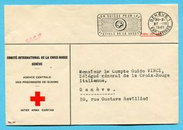 Brief Genève 1945 - Abs: C.I.C.F. - Internat. Croix-Rouge