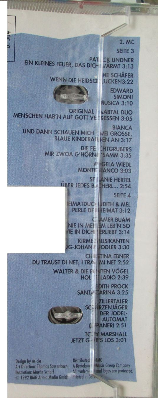 Kompaktkassetten: Volksmusik Hits 92 MC / Kassetten – Gebraucht aus Flumenthal von novbra 1